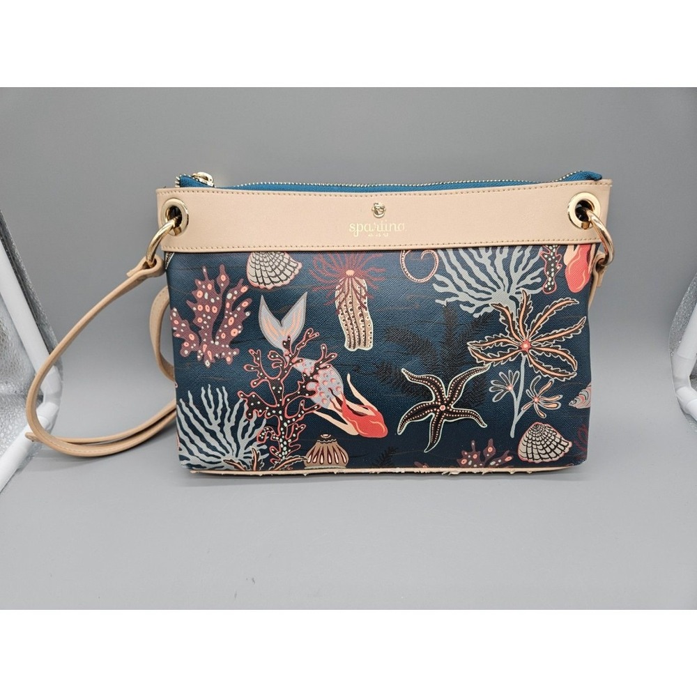 Spartina 449 Crossbody Handbag Sea Life Coral Starfish Purse [GNH019111]